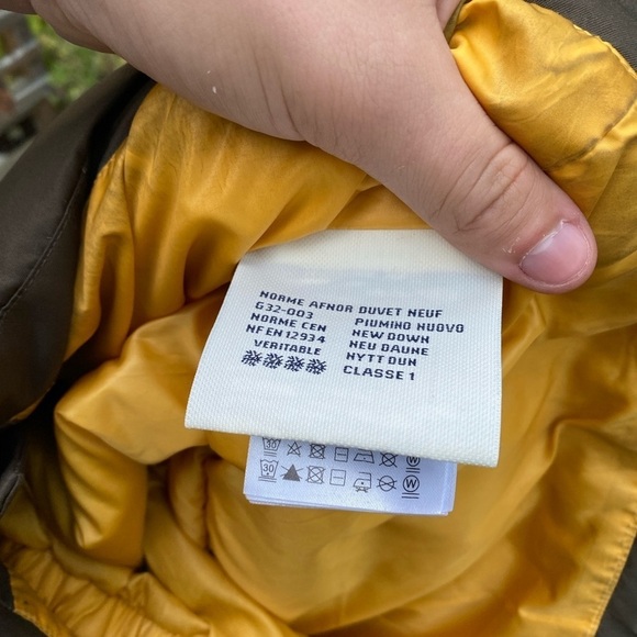 Moncler Grenoble Remarde Down Coat Jacket Size 2 Green Olive - Picture 12 of 16